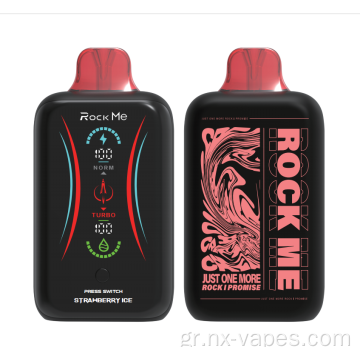 Rock Me 25000puffs πλήρης οθόνη 28ml eliquid